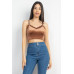 Sleeveless Corset Velvet Crop Top