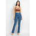Sleeveless Corset Velvet Crop Top