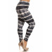 Plus Size Tie Dye Print, Full Length Leggings In A Fitted Style With A Banded High Waist