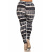 Plus Size Tie Dye Print, Full Length Leggings In A Fitted Style With A Banded High Waist