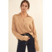 Collared Neckline Floral-print Shirt
