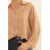 Collared Neckline Floral-print Shirt
