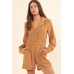 A Woven Corduroy Romper