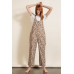 Animal/leopard Printed Jumpsuit