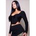 Long Sleeve Corset Top