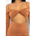 Open Shoulder Cutout Detail Jumpsuit