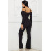 Open Shoulder Cutout Detail Jumpsuit