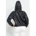 Faux Leather Hoodie Jacket