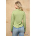 Solid And Cozy Soft Knit Mock Neck Top With Side Ruched Detail