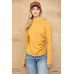 Solid And Cozy Soft Knit Mock Neck Top With Side Ruched Detail