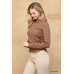 Solid And Cozy Soft Knit Mock Neck Top With Side Ruched Detail
