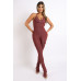 Cargo pocket halter jumpsuit
