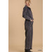 Mid button down stone wash wide leg distressed jumpsuit & side pockets with no lining