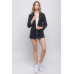 Woven Solid 3/4 Sleeve Blazer