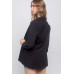 Woven Solid 3/4 Sleeve Blazer