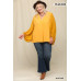 Woven And Textured Chiffon Top With Voluminous Sheer Sleeves