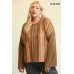 Novelty Knit And Solid Knit Mixed Loose Top