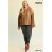 Novelty Knit And Solid Knit Mixed Loose Top