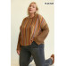 Novelty Knit And Solid Knit Mixed Loose Top
