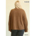 Novelty Knit And Solid Knit Mixed Loose Top