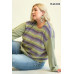 Novelty Knit And Solid Knit Mixed Loose Top With Drop Down Shoulder