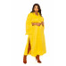 Cape Sleeve Shirt Dress