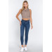 Sleeveless Rib Sweater Top W/zipper