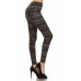 Tie Dye Print, Full Length Leggings In A Fitted Style With A Banded High Waist