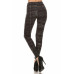 Tie Dye Print, Full Length Leggings In A Fitted Style With A Banded High Waist