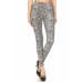 Snakeskin Print, Full Length, High Waisted Leggings In A Fitted Style With An Elastic Waistband