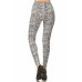 Snakeskin Print, Full Length, High Waisted Leggings In A Fitted Style With An Elastic Waistband