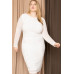 Translucent Silver Rhinestone Plus Midi Dress