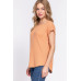 Short Dolman Slv Rib Knit Top