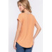Short Dolman Slv Rib Knit Top