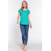 Short Dolman Slv Rib Knit Top