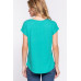 Short Dolman Slv Rib Knit Top