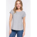Short Dolman Slv Rib Knit Top