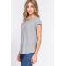 Short Dolman Slv Rib Knit Top
