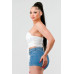 Luxe sweetheart ruffled drawstring lace bustier top