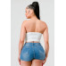 Luxe sweetheart ruffled drawstring lace bustier top