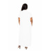 Mock neck back cape dress
