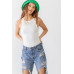 Ribbed V Strap Back Bodysuit