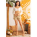 Ivory Puff Long Sleeve Smocked Back Crop Top