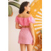Organza Puff Short Sleeve Crop Top