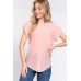 Dolman Slv Button Down Woven Top