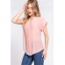Dolman Slv Button Down Woven Top