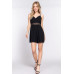 Wrap Cross Strap Woven Cami Romper