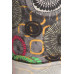 Plus Size Abstract Print, Full Length Leggings In A Slim Fitting Style With A Banded High Waist