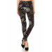 Super Soft Peach Skin Fabric, Multi-color Printed Knit Legging With Elastic High Waist Band