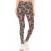 5-inch Long Yoga Style Banded Lined Puzzle Printed Knit Legging With High Waist
